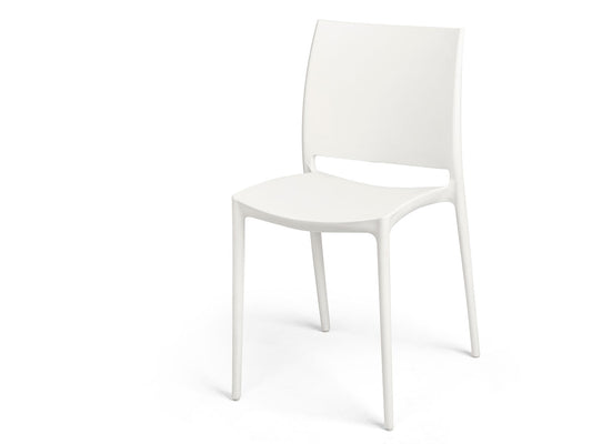 SILLA LISA BLANCA