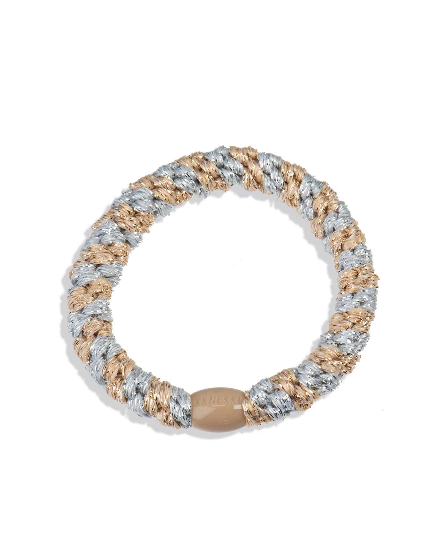 KKNEKKI SILVER-BEIGE GLITTER STRIPE