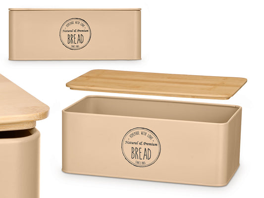 CAJA PAN TAPA BAMBU BEIGE