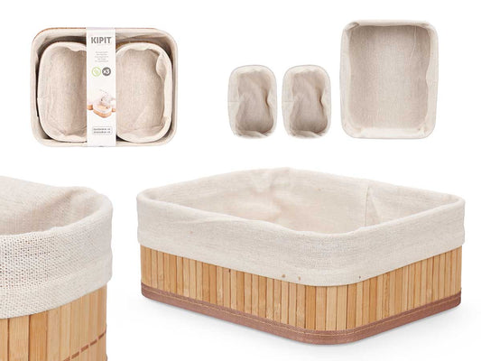 ORGANIZADOR BAMBU BLANCO