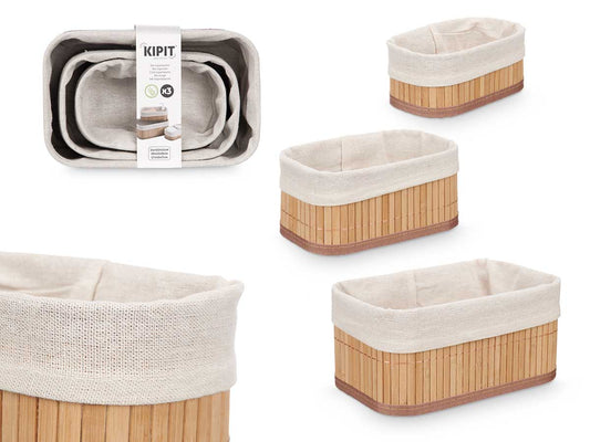 ORGANIZADOR BAMBU BLANCO