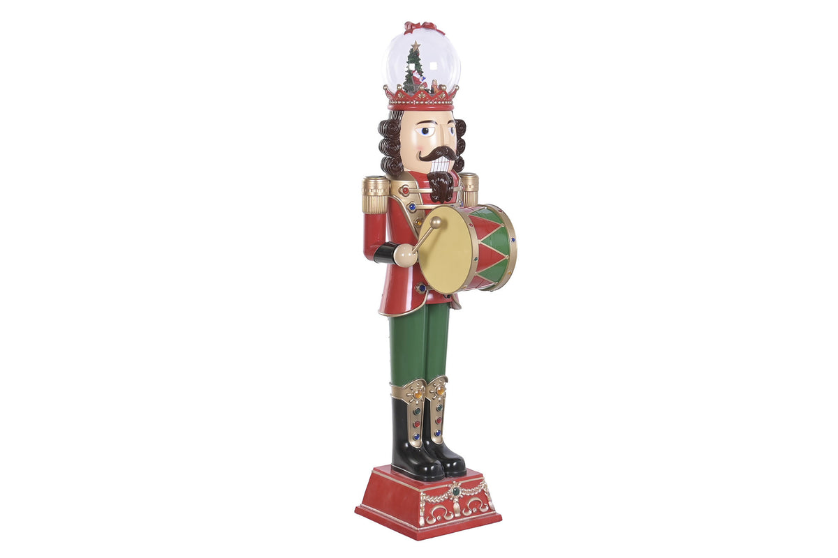 CASCANUECES NAVIDAD RESINA CON LED MUSICAL 130CM