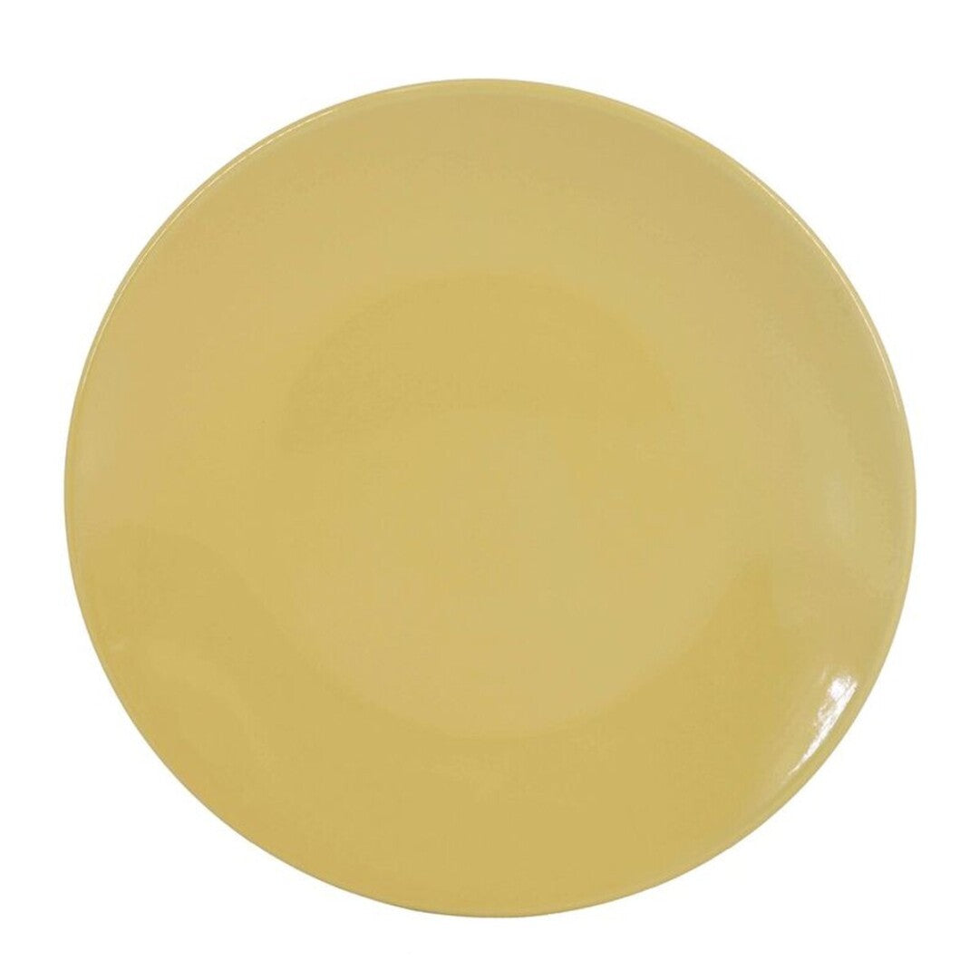 PLATO LLANO 27CM LISO AMARILLO