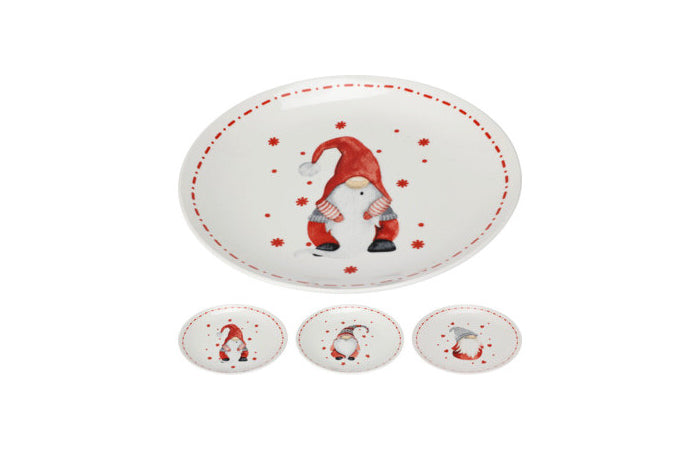 PLATO PORCELANA NAVIDAD 19CM