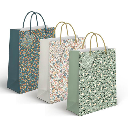 BOLSA PAPEL FLORES M