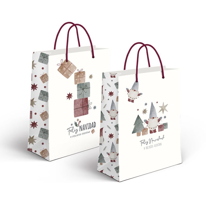 BOLSA PAPEL M NAVIDAD