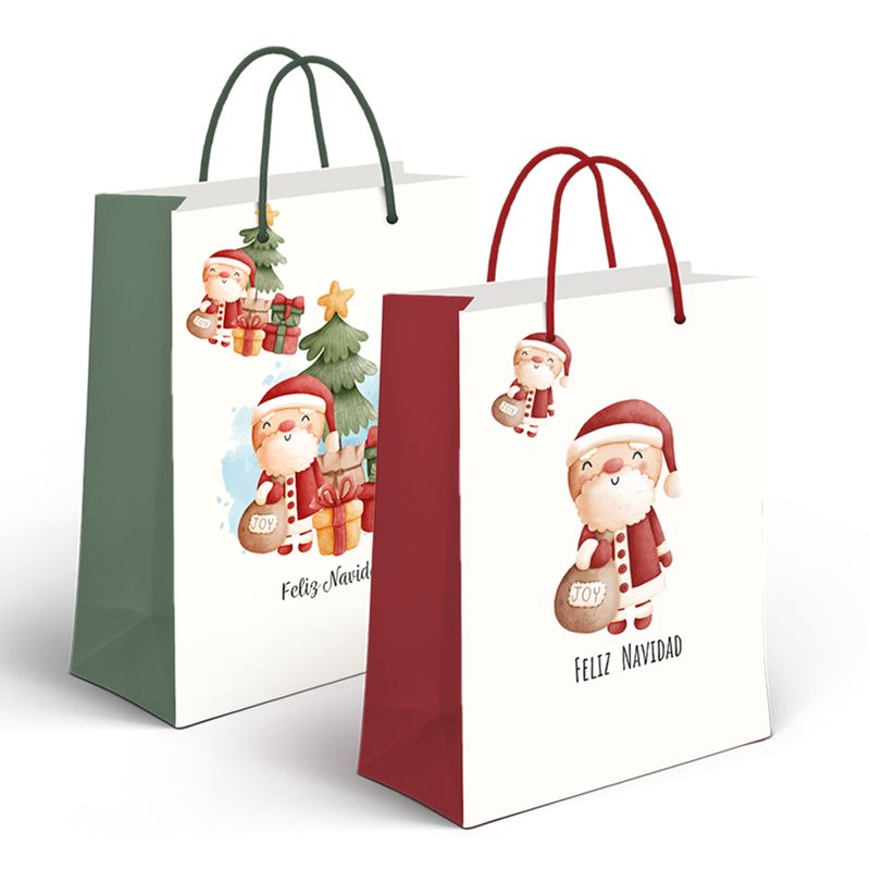 BOLSA PAPEL L NAVIDAD