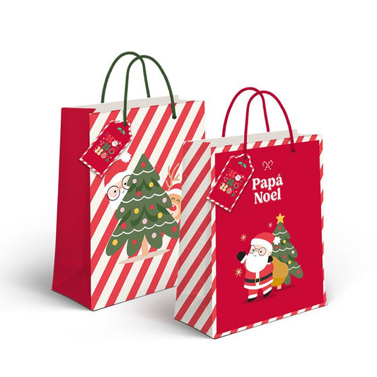 BOLSA PAPEL M PAPA NOEL