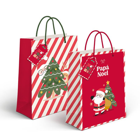 BOLSA PAPEL L PAPA NOEL