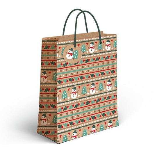BOLSA PAPEL JUMBO CRAFT NAVIDAD