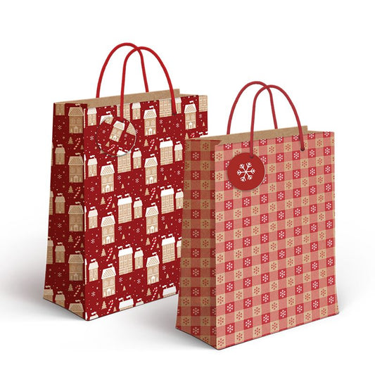 BOLSA PAPEL L CRAFT NAVIDAD