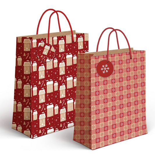 BOLSA PAPEL XL CRAFT NAVIDAD