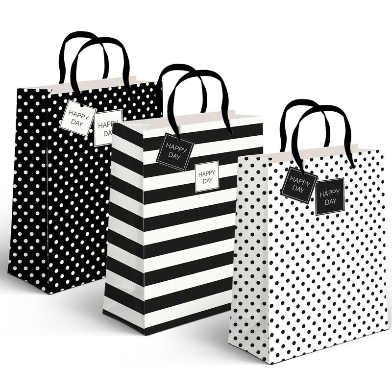 BOLSA PAPEL XL BLACK & WHITE