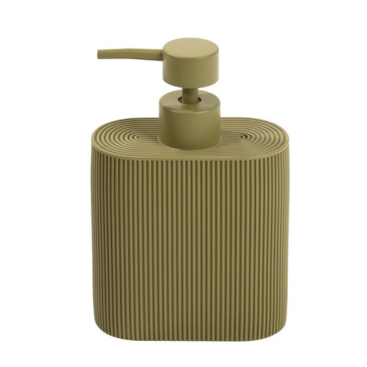 DISPENSADOR JABON RAYAS VERDE BASIL