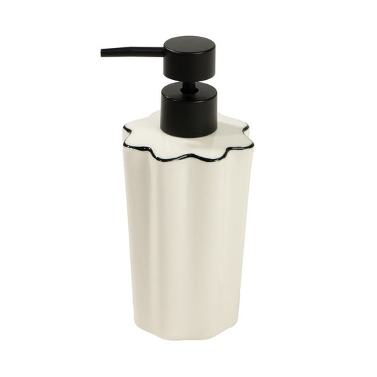 DISPENSADOR JABON ONDAS FILO NEGRO
