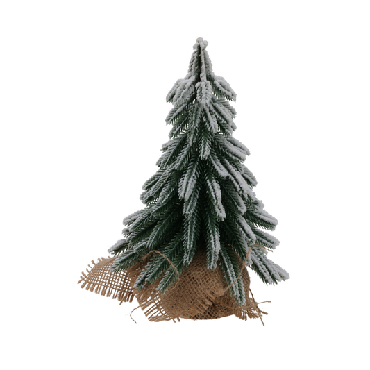 ARBOL DE NAVIDAD CON NIEVE 24CM