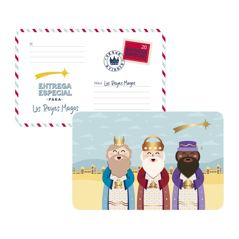 INDIVIDUAL PLASTICO CARTA REYES MAGOS