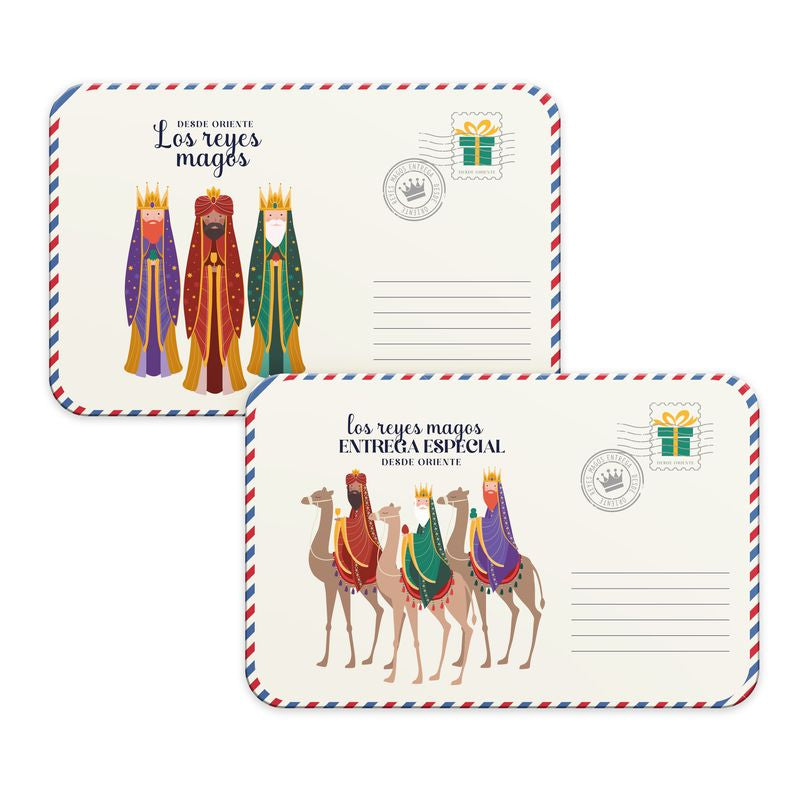 INDIVIDUAL PLASTICO CARTA REYES MAGOS