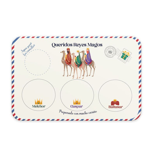 INDIVIDUAL PLASTICO REYES MAGOS