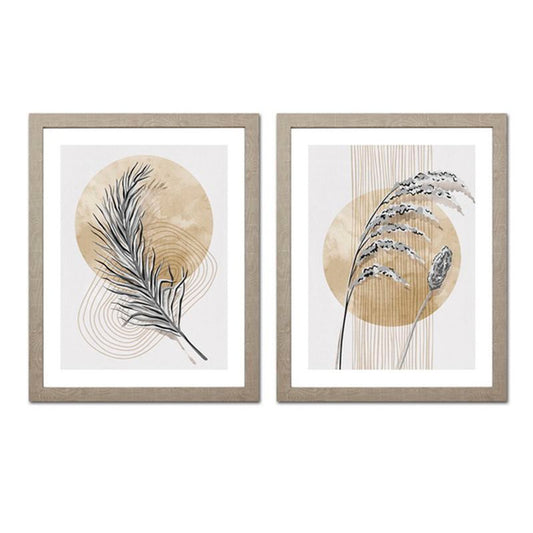 CUADRO MARCO 40X50 HOJAS SOL