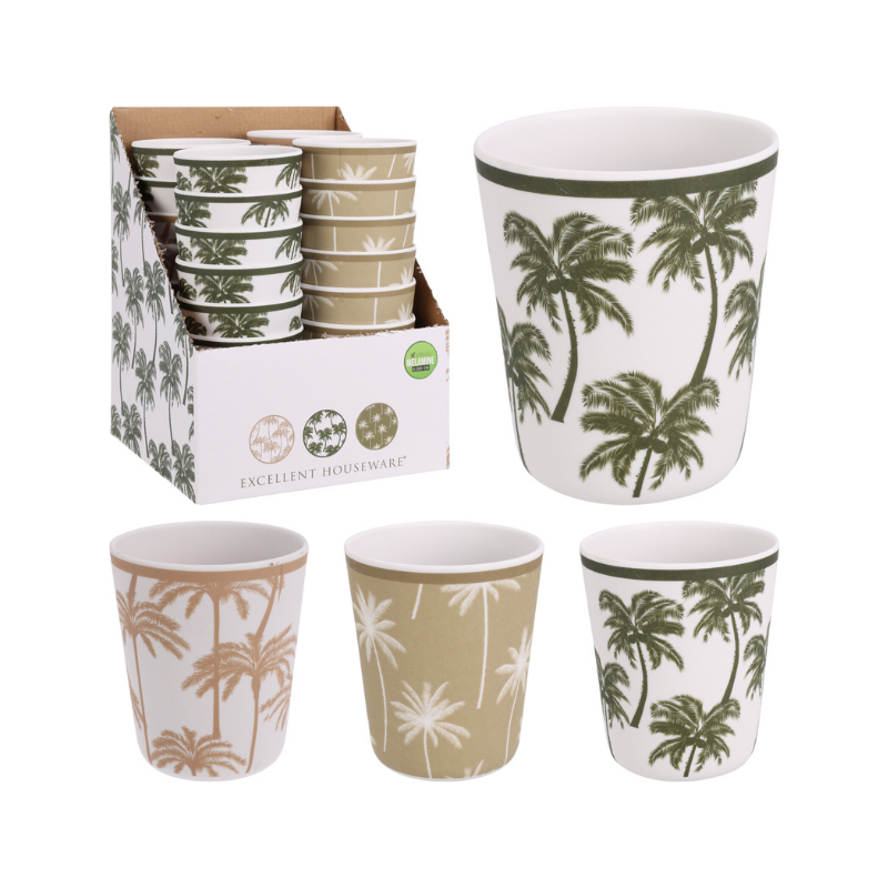 VASO PALMERAS MELAMINA