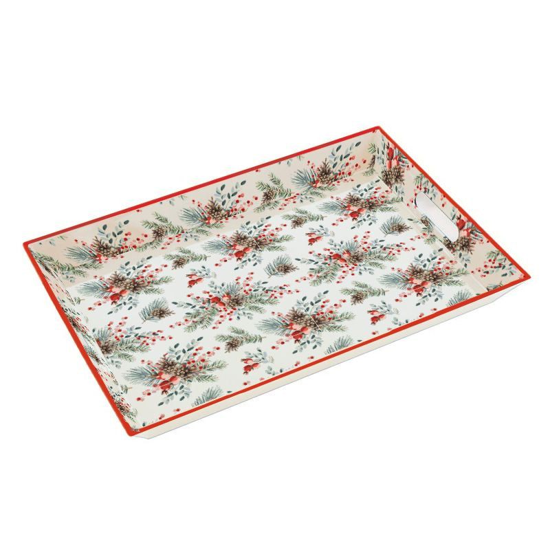 BANDEJA CON ASAS 45X31CM NAVIDAD