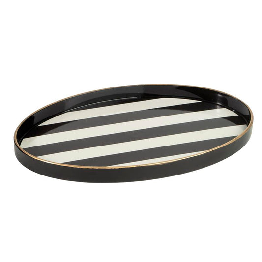 BANDEJA OVAL BLACK&WHITE 39,5CM