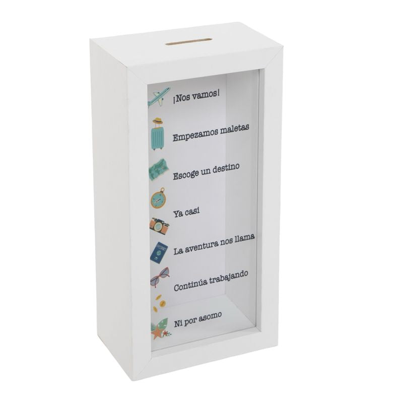 HUCHA DE MADERA VIAJE