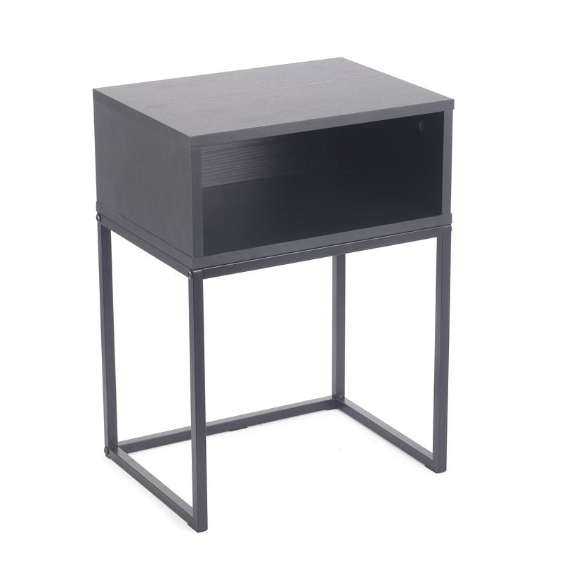 MESITA DE NOCHE NEGRO