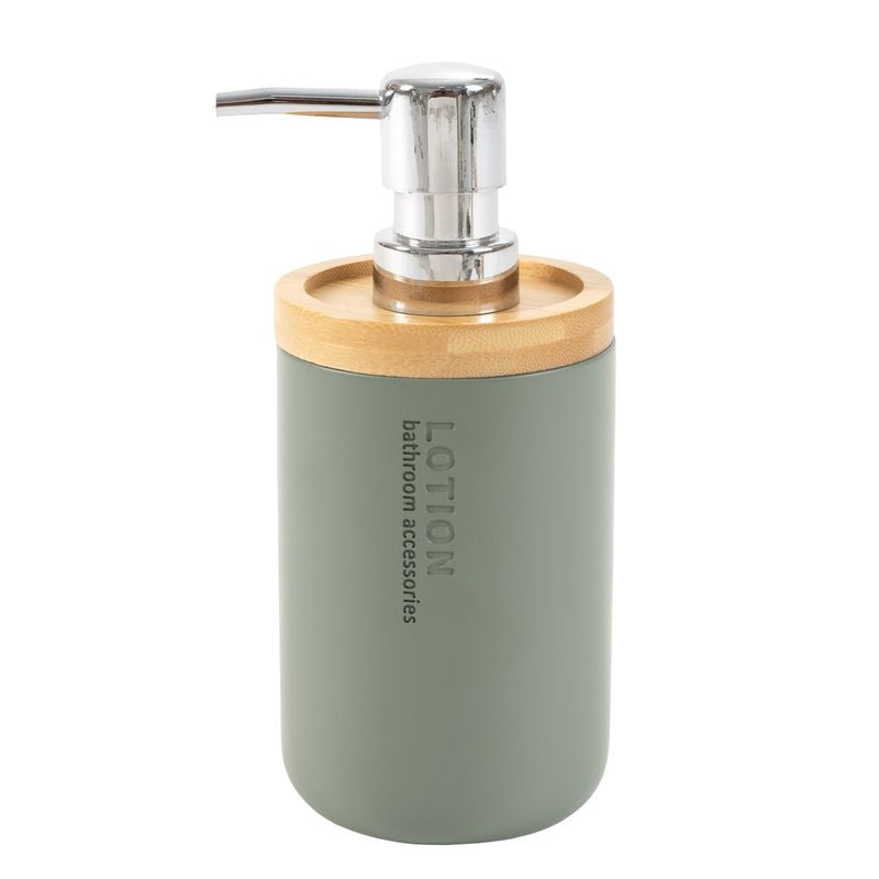 DISPENSADOR JABON BAMBU VERDE