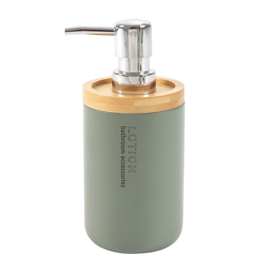 DISPENSADOR JABON BAMBU VERDE