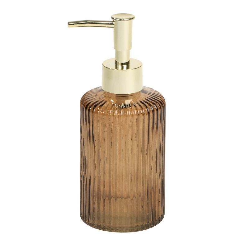 DISPENSADOR JABON CRISTAL AMBAR BOIS&TERRE