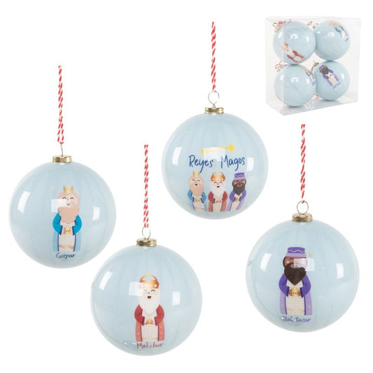 JUEGO DE 4 BOLAS REYES MAGOS