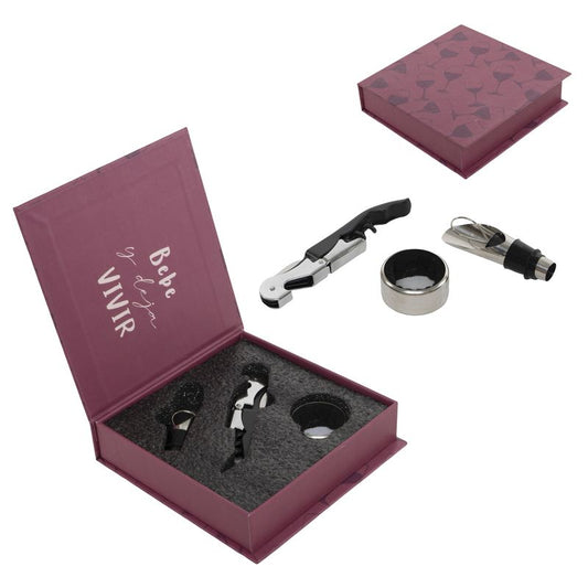 JUEGO DE 3 ACCESORIOS VINO