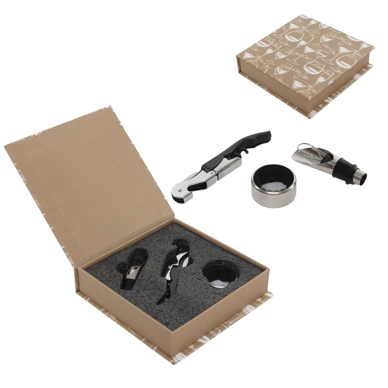 JUEGO DE 3 ACCESORIOS VINO