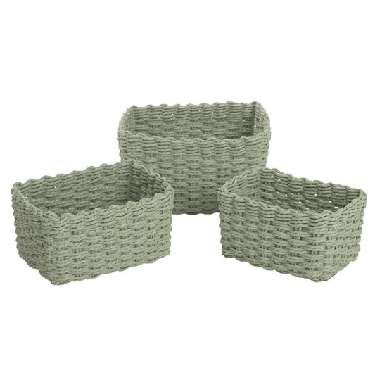 CESTA RECTANGULAR 2 VERDE AGUA