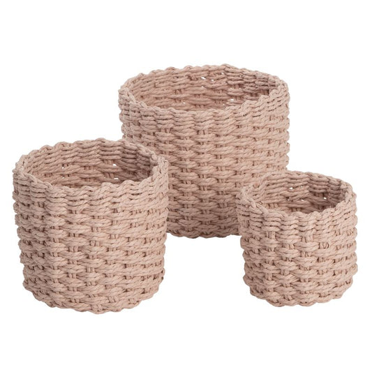CESTA REDONDA ROSA