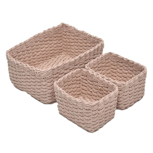 CESTA RECTANGULAR ROSA