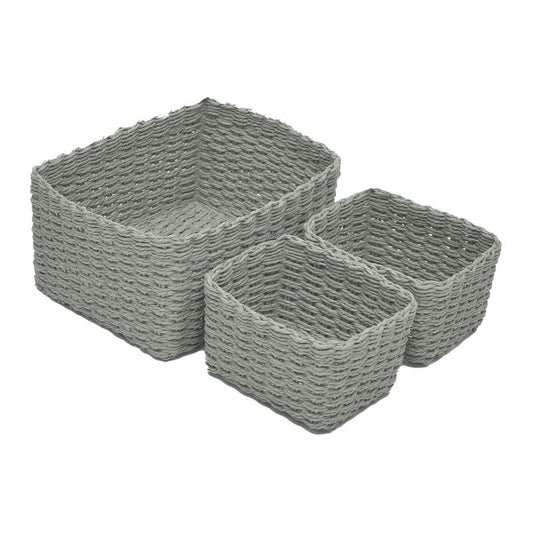 CESTA RECTANGULAR GRIS