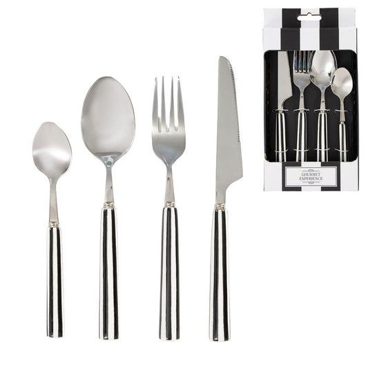 JUEGO 4 CUBIERTOS EXCELLENCE RAYAS