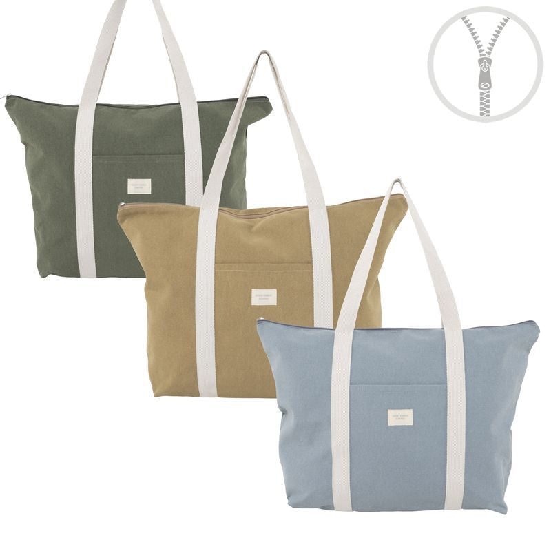 BOLSO ALGODON CREMALLERA CHLOE
