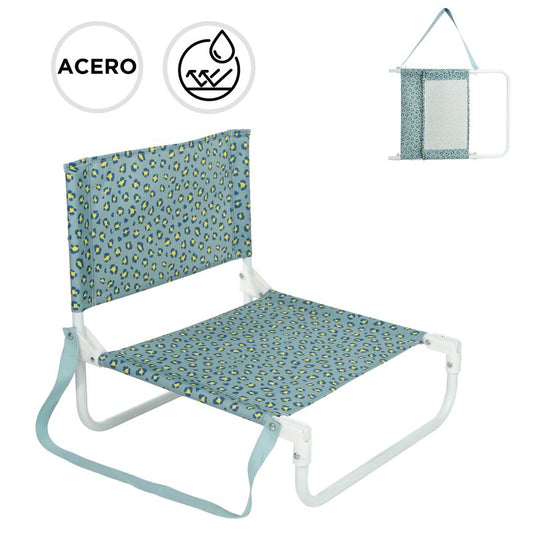 SILLA PLAYA MINI CON ASA ANIMAL FLUOR