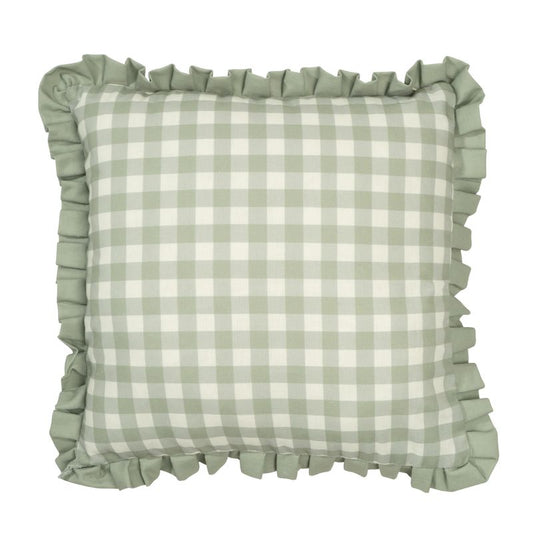COJIN 45X45CM VICHY VERDE BLOSSOM