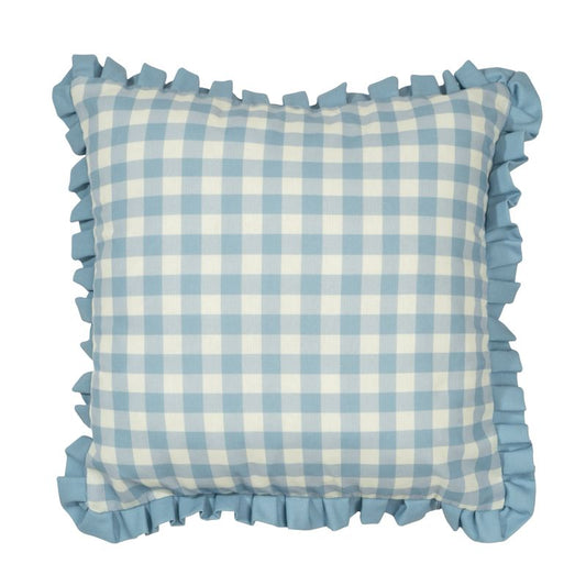 COJIN 45X45CM VICHY AZUL BLOSSOM