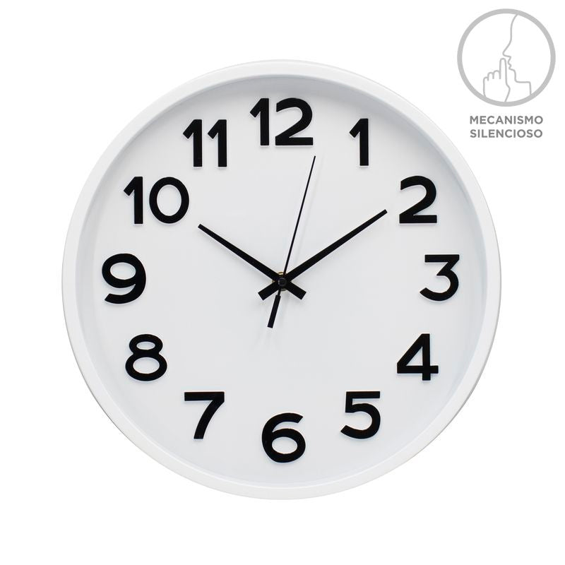 RELOJ 30CM BLANCO