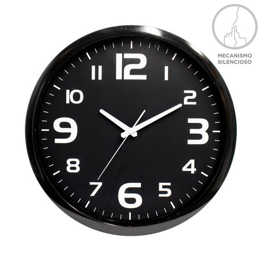 RELOJ 40CM NEGRO