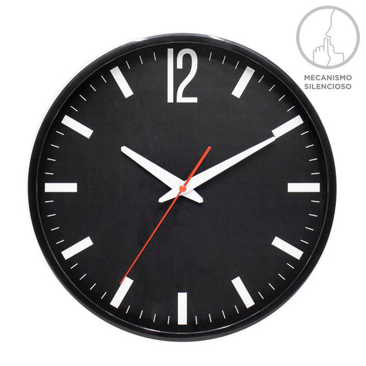 RELOJ 30CM NEGRO