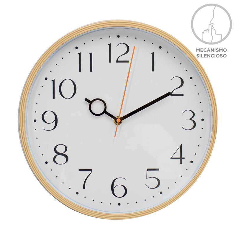 RELOJ 30CM SIMIL MADERA