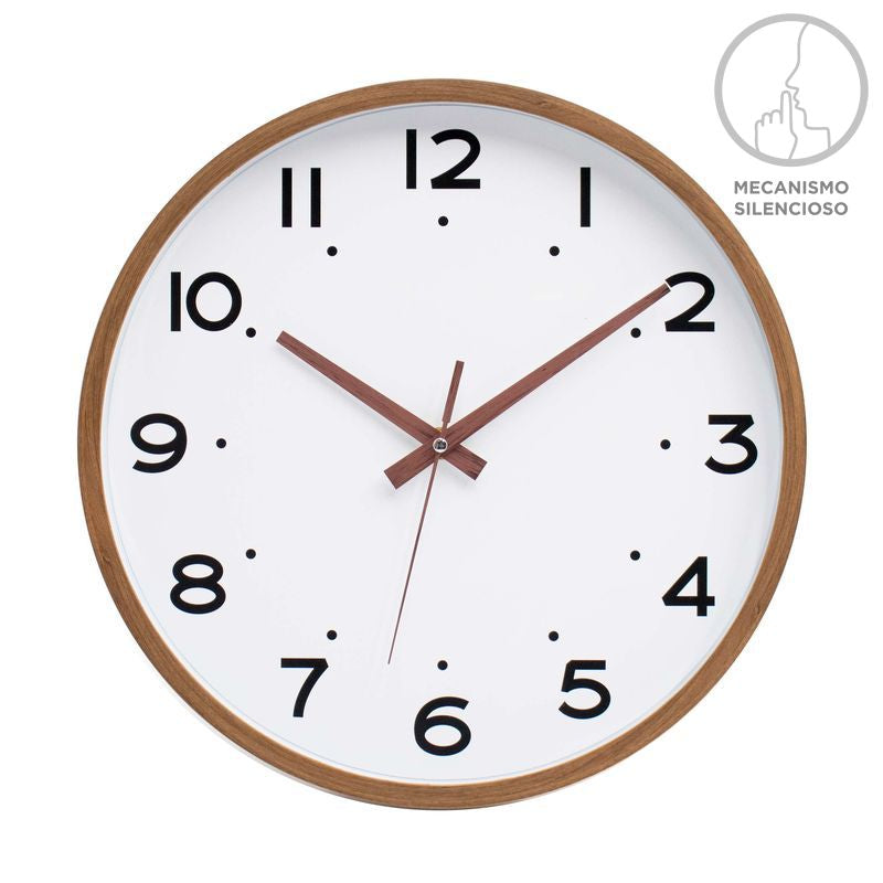 RELOJ 30CM SIMIL MADERA