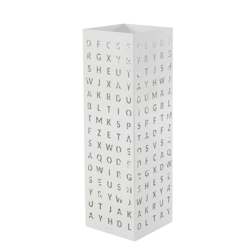 PARAGÜERO METAL LETRAS BLANCO